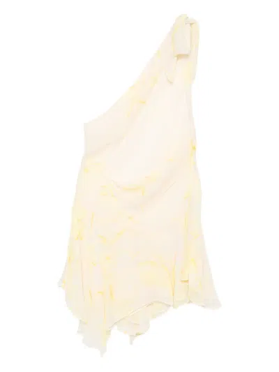 Bec & Bridge Colmar Asymmetric Mini Dress In Yellow