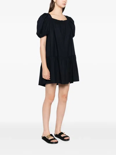 Blaklace Gathered Detailing Dress In Black