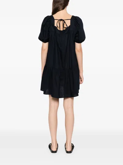 Blaklace Gathered Detailing Dress In Black