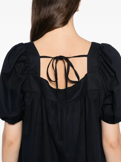 Blaklace Gathered Detailing Dress In Black