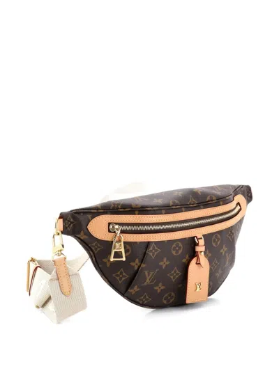 Pre-owned Louis Vuitton High Rise Bum Bag Monogram Canvas Belt Bag In Brown