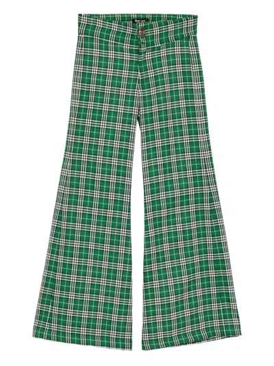Blaklace Checkered Trousers In Green