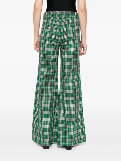 Blaklace Checkered Trousers In Green