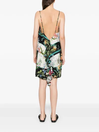 Blaklace Floral Ruffled Dress In White