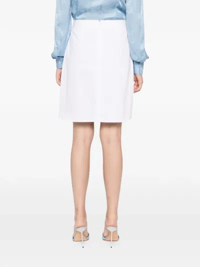 Blaklace Lace-detail Mini Skirt In White