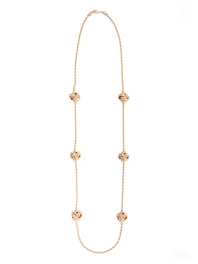 Blaklace Knot Detailing Necklace In Gold