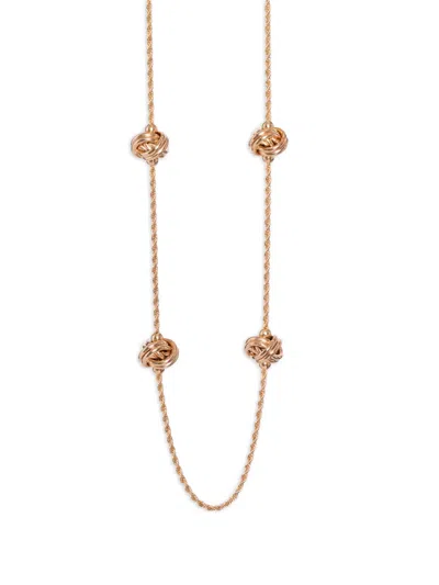 Blaklace Knot Detailing Necklace In Gold