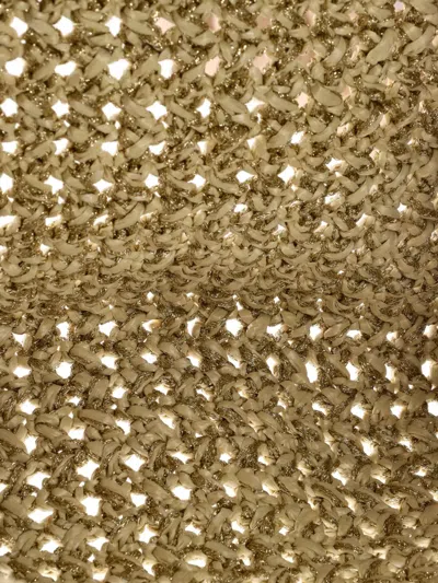 Pre-owned Miu Miu Open Woven Raffia Medium Tote Bag In Neutral