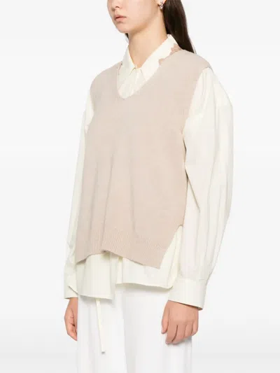 Blaklace Sleeveless Knitted Top In Neutral