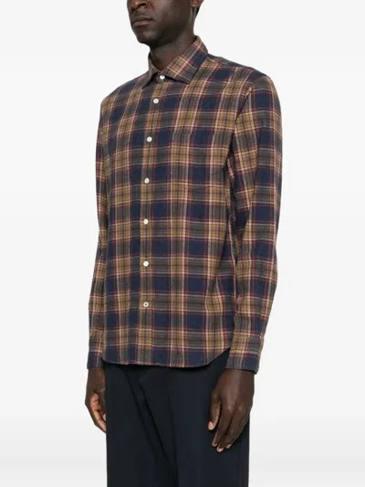 Hartford Checked Shirt In Multi
