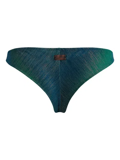 Vilebrequin Tanga Bikini Bottom Rainbow In Blue