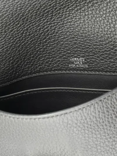 Pre-owned Hermes Sac A Depeches Messenger Bag Togo 21 Crossbody Bag In Gray