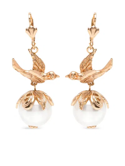 Blaklace Bead Embellishment Earring In Gold