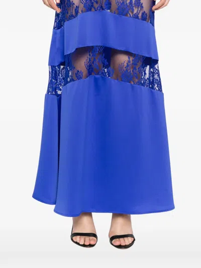 Blaklace Floral Lace Dress In Blue