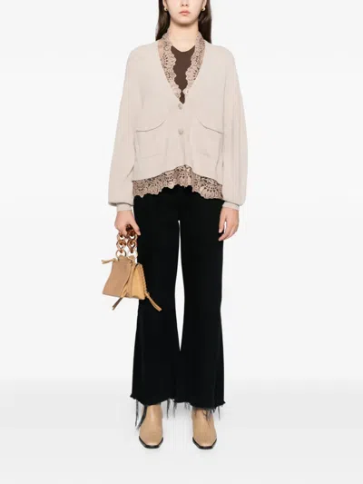 Blaklace Button-up Cardigan In Neutral