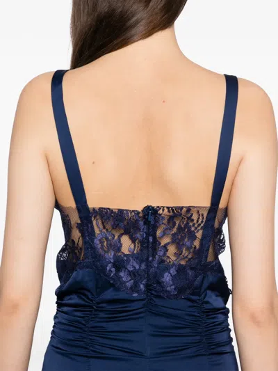 Blaklace Lace Vest Top In Blue