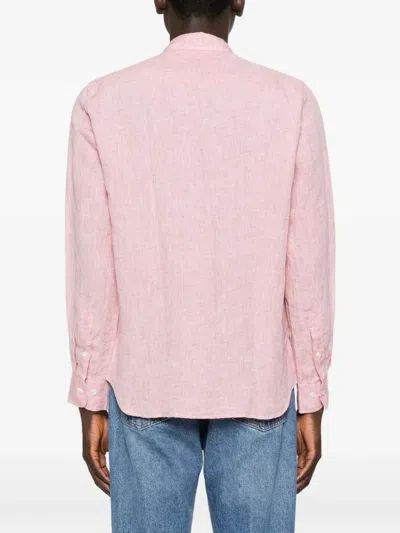 Hartford Linen Shirt In Pink