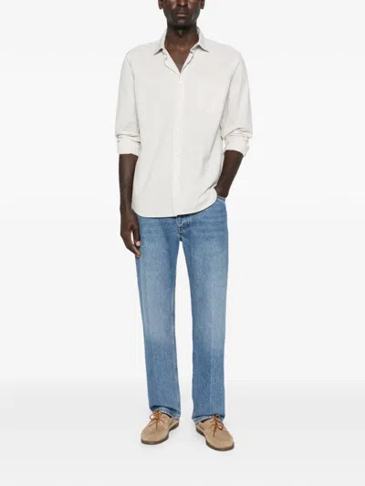 Hartford Striped Shirt In White