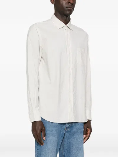 Hartford Striped Shirt In White