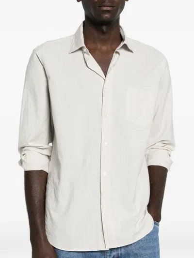 Hartford Striped Shirt In White