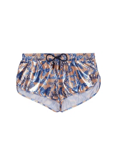 Vilebrequin Graphic-print Drawstring Swim Shorts In Multi