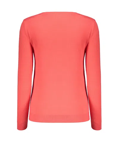 Valentino Logo Crew-neck Long-sleeve T-shirt In Pink