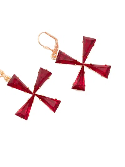 十字吊饰耳环