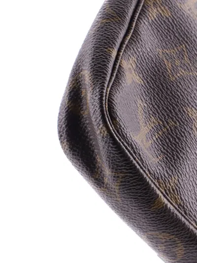 Pre-owned Louis Vuitton Pochette Accessoires Monogram Canvas Clutch Bag In Brown