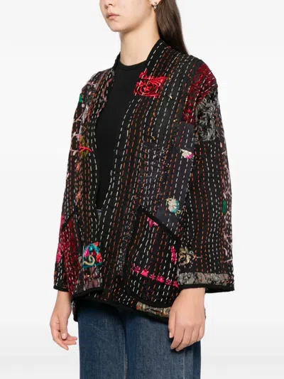 Blaklace Floral Patchwork Jacket In Black