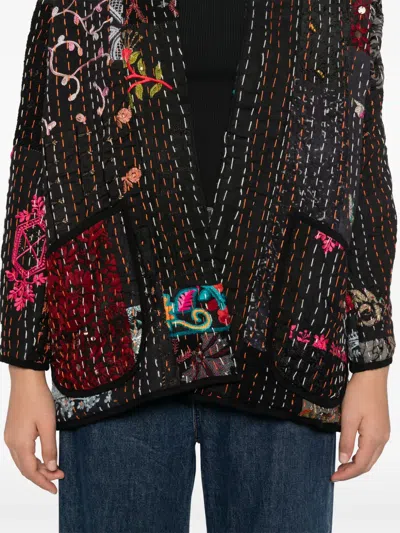 Blaklace Floral Patchwork Jacket In Black