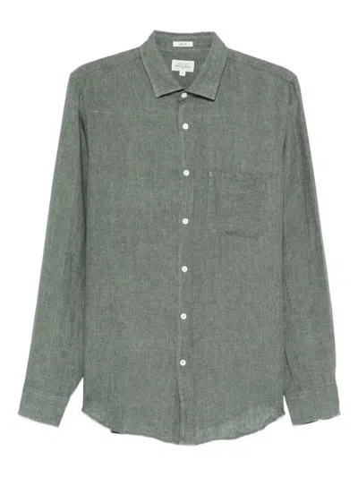 Hartford Linen Shirt In Green