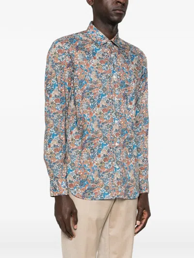 Hartford Floral-print Shirt In Multi