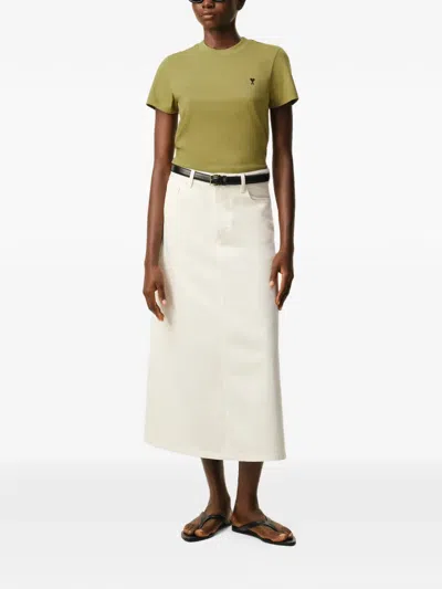 Ami Alexandre Mattiussi Cotton T-shirt In Green
