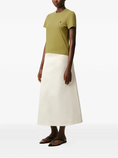 Ami Alexandre Mattiussi Cotton T-shirt In Green