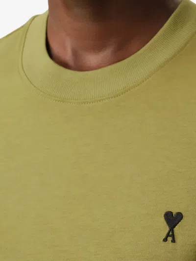 Ami Alexandre Mattiussi Cotton T-shirt In Green