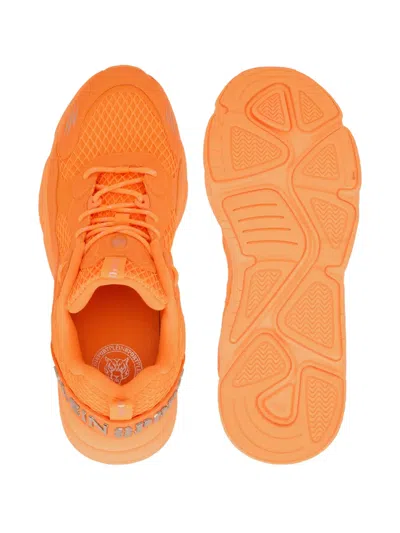 Plein Sport Track-king Sneakers In Orange