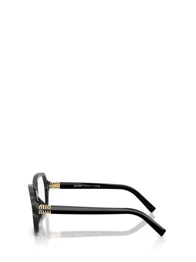 Miu Miu Eyewear Square Frame Glasses In Black