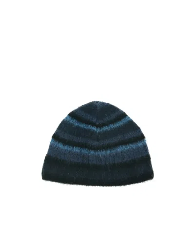 Andersson Bell Navy Paint Beanie In Blue