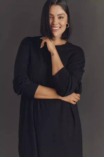 Universal Standard Plus Relaxed Sweater Dress In Black