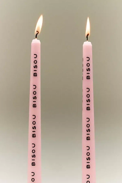 Anthropologie The Amour Taper Candles, Set Of 2 In Pink