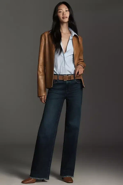 Paige Tatum High-rise Wide-leg Jeans In Blue