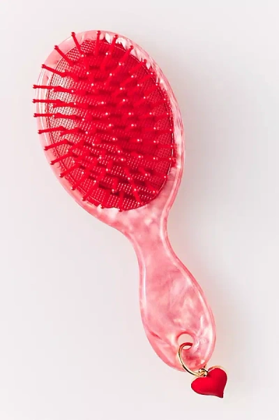 By Anthropologie Detangling Brush With Charm In Pink