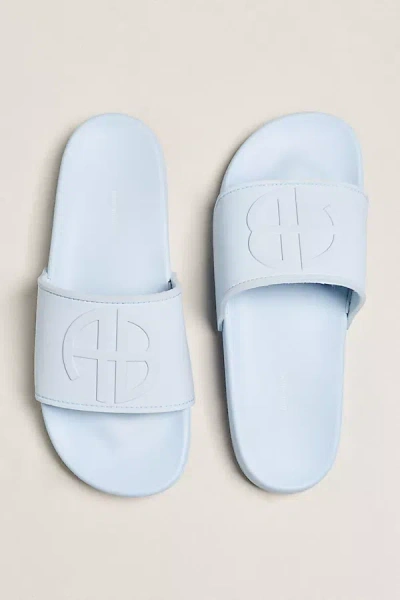 Anine Bing Isla Slide Sandals In Blue