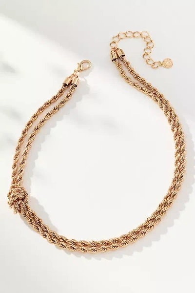 8 Other Reasons Knot Chain Necklace In Gold