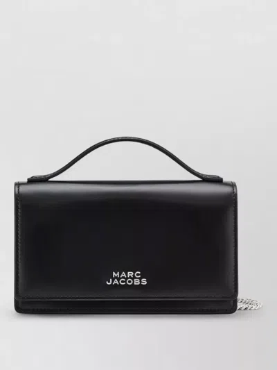 Marc Jacobs Mini Crossbody Bag Chain Strap Mirror Handle In Black