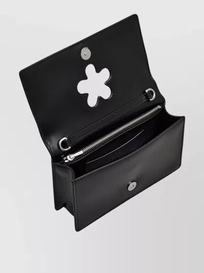 Marc Jacobs Mini Crossbody Bag Chain Strap Mirror Handle In Black