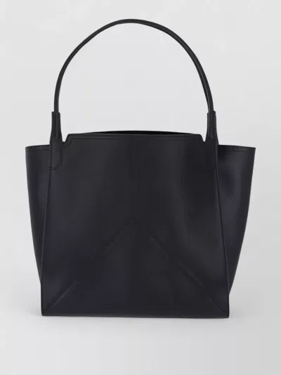 Victoria Beckham Structured Shopper Tote Bag Top Handles In Black