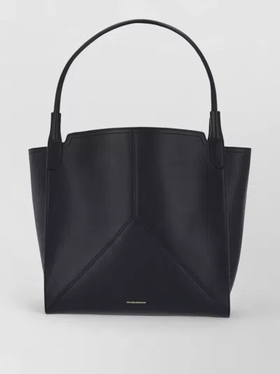 Victoria Beckham Structured Shopper Tote Bag Top Handles In Black