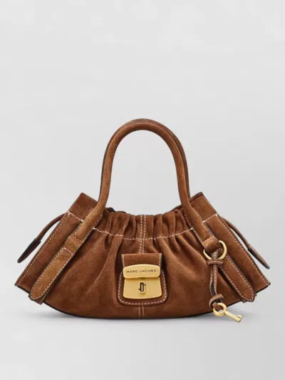 Marc Jacobs Small Leather Satchel Shoulder Bag Key Detail In Brown