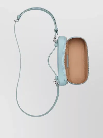 Marc Jacobs Vanity Leather Crossbody Bag Top Handle In Blue